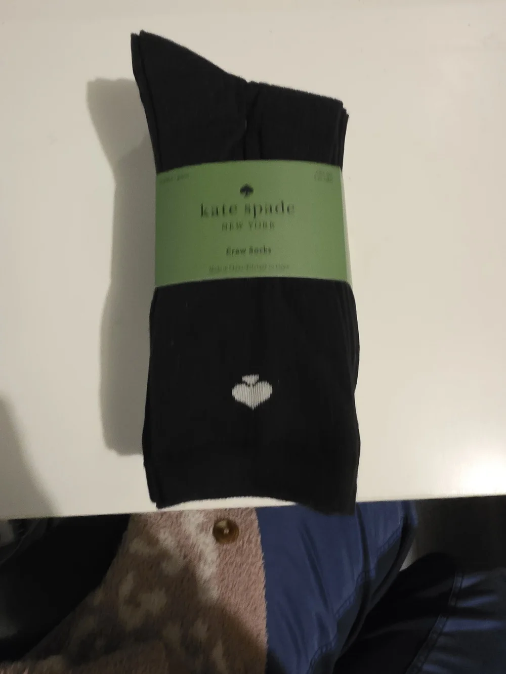 kate spade 3 Pack Of Crew Socks Size 4-10